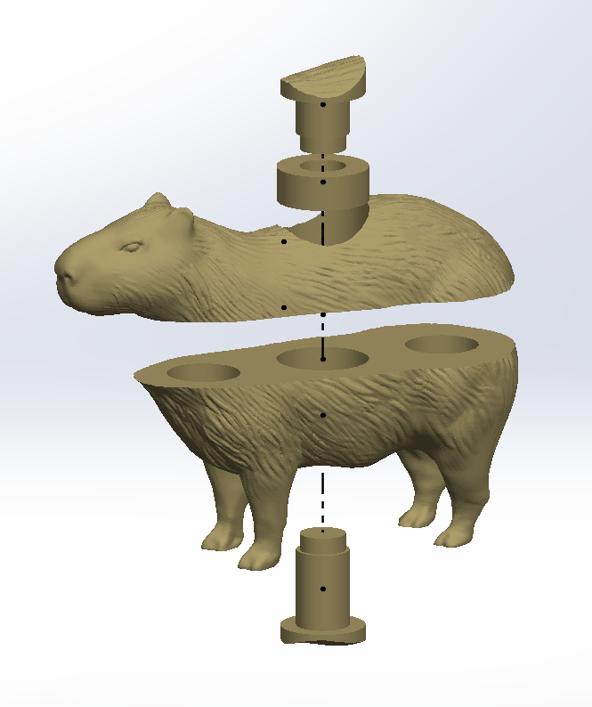 Capybara Exploded Model