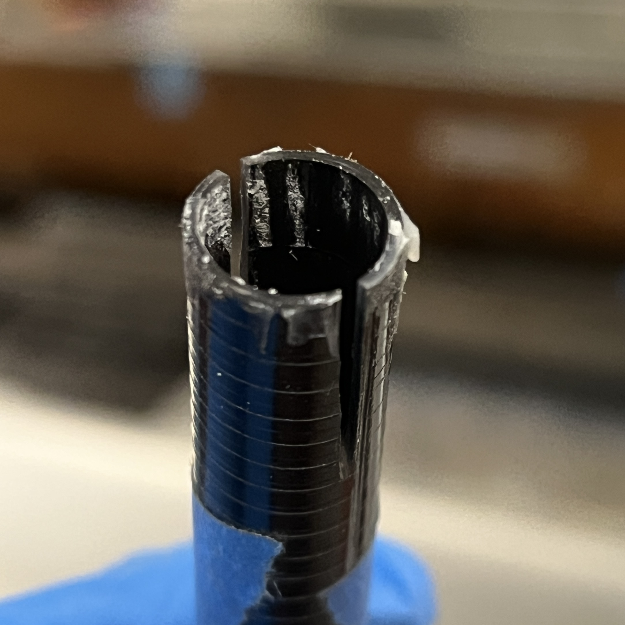 Pushrod after tensile test